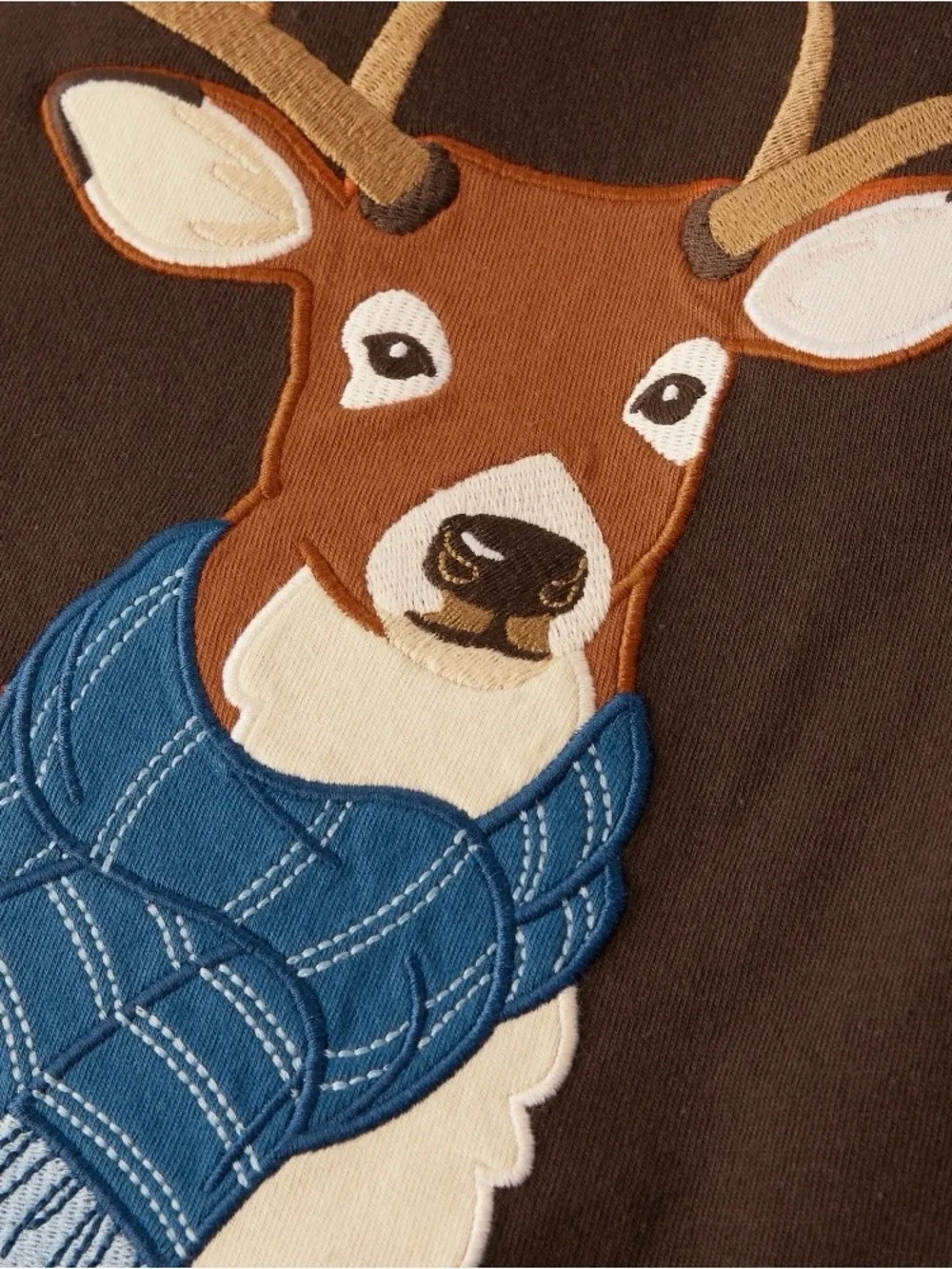 Gymboree Boy’s ‘Country Charm’ Brown Deer Long-Sleeve Tee Size 7
